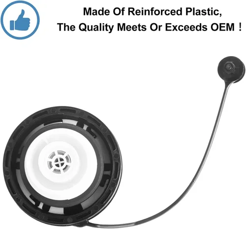 Miniatura 4 de Tapa de llenado del depósito de combustible, tapa de gasolina compatible con Cadillac Chevy GMC – Silverado Sierra 1500 2500HD 3500HD 2015-2016