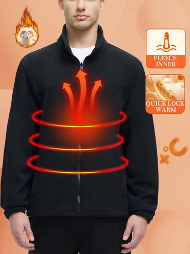 Miniatura 4 de YGREYG Chaquetas de invierno impermeables 3 en 1 para hombre, para esquí, abrigo de lluvia y nieve, con forro acolchado, cortavientos
