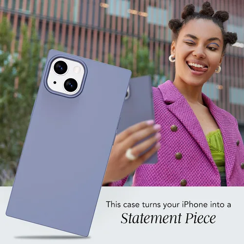 Miniatura 2 de COCOMII Funda rectangular para iPhone 14 Plus/15 Plus, compatible con MagSafe, silicona de acero mate Gris (Slate Gray)