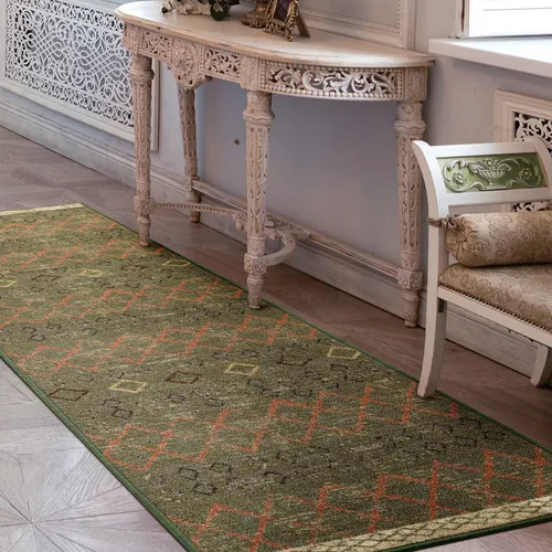 Miniatura 17 de Antep Rugs - Alfombras antideslizantes de 2 x 7 pies (antideslizante) con parte trasera de goma, de estilo antiguo, bohemio, marroquí y con pelo Azul