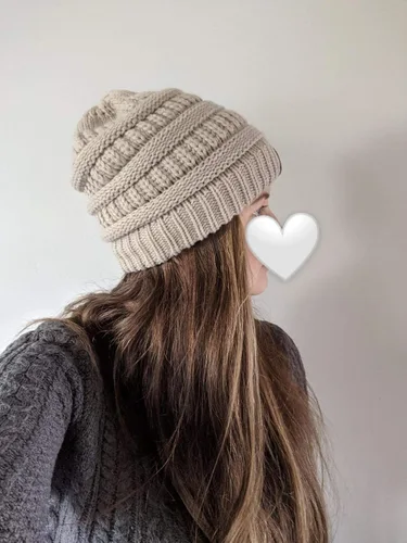 Miniatura 55 de FURTALK Gorros de invierno para mujer, con forro polar, gorro de punto holgado y cálido, gorro de esquí