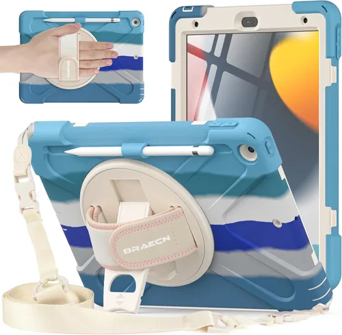 Miniatura 15 de BRAECNstock - Funda para Apple iPad de 9ª/8ª/7ª generación, de 10.2" 2021/2020/2019, funda protectora a prueba de golpes para iPad de 10.2 pulgadas
