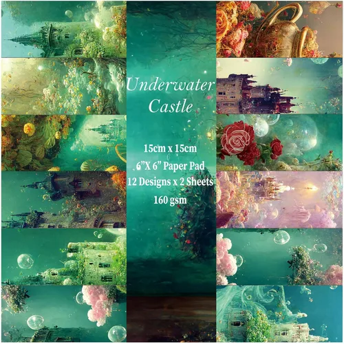 Miniatura 21 de 24 hojas de 12 diseños de álbumes de recortes, 6 x 6 pulgadas, papel de cartulina para manualidades Decopodge de una sola cara, álbum de recortes