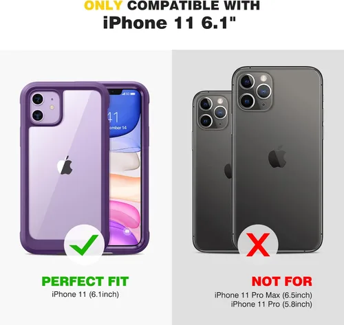 Miniatura 245 de Diaclara Funda diseñada para iPhone 16, mejorada [protección completa de la cámara], carcasa resistente de cuerpo completo con protector de pantalla