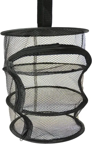 Miniatura 9 de Red seca micro colgante de 3 niveles de 9 pulgadas para interior/armario, para hierbas, organizador, ambientador, pantalla negra con cremallera