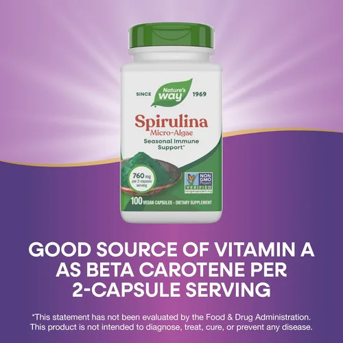 Miniatura 4 de Nature's Way Espirulina Micro-algas, 760 mg por porción