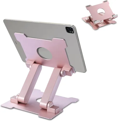 Miniatura 10 de KABCON Soporte para tablet, soporte para tablet para iPad, soporte portátil ajustable de múltiples ángulos para escritorio compatible con iPad Pro