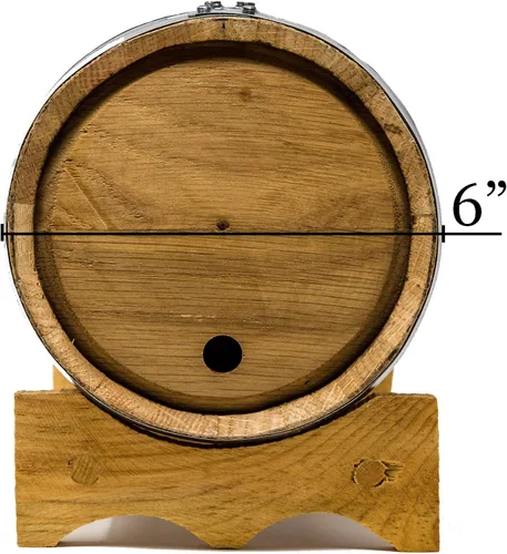 Miniatura 3 de Barriles de envejecimiento de roble blanco americano auténticos grabados (2 litros) - Barriles de envejecimiento de madera nuevos para whisky