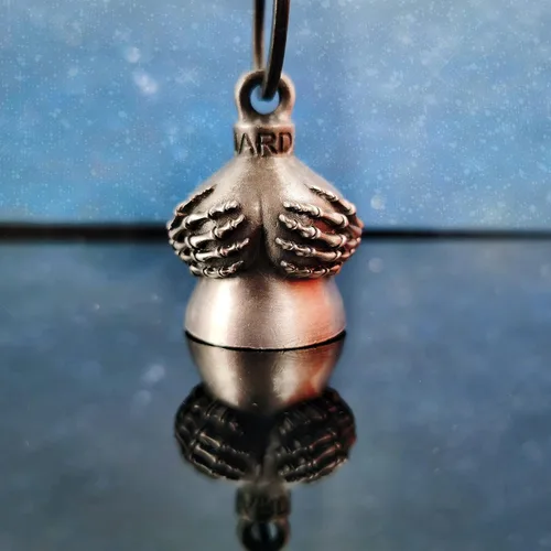 Miniatura 4 de Campana de motocicleta con colgador para motociclista, campanas de motociclista de buena suerte y accesorios de motocicleta, campana de la suerte