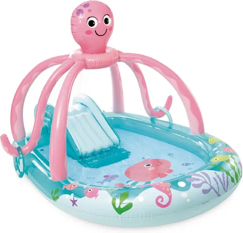 Miniatura 14 de Centro de juego inflable tierra de dinosaurios de Intex, 31 x 90 x 44 pulgadas, a partir de 2 años 2-Multicolor