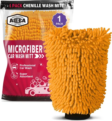 Miniatura 11 de AIDEA Manopla de Lavado de Coche de Microfibra-2PK, Sin Rayones y Sin Pelusas, Manopla de Lavado de Microfibra Chenille Premium-Azul Tamaño Regular