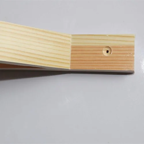Miniatura 8 de Soportes para estante de madera de pino maciza oculta para montaje en pared, soportes flotantes para estanterías, cocina, sala de estar, decoración