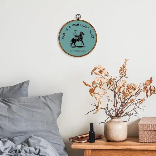Miniatura 2 de KSDUT Arte de Pared Occidental de Vaquero Ágata Verde - Arte de Pared Preppy Moderno del Suroeste en Lienzo con Marco Colgante, Arte de Pared
