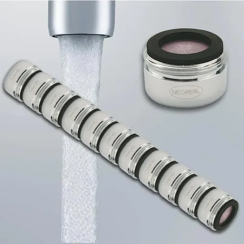 Miniatura 6 de California Stream - Grifo aireador WaterSense de 1.2 gpm Economy Flow Aerated Perlator (paquete de 10, doble)