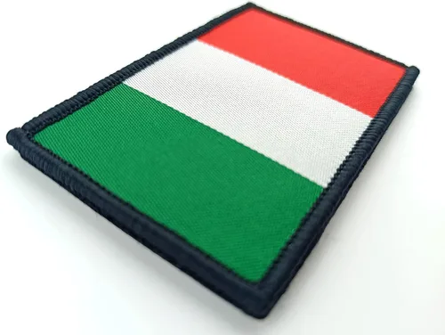 Miniatura 2 de Overdecor Parche de bandera italiana de Italia, parches militares tácticos, cierre de velcro, paquete de 2
