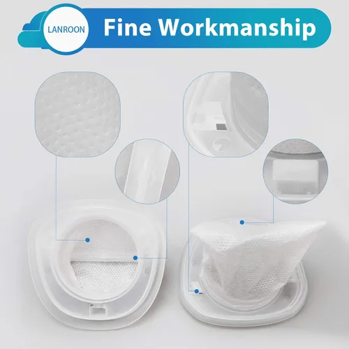 Miniatura 4 de Paquete de 10 filtros HNVCF10 compatibles con aspiradoras de mano Black and Decker, HNVC215BW52, HNVC215B10, HNVC115J06, HNVC115B22