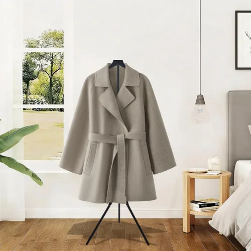 Miniatura 6 de Paquete de 2 soportes de exhibición ajustables para camisas de 32 a 63 pulgadas, soporte plegable de metal para torso con base de trípode resistente