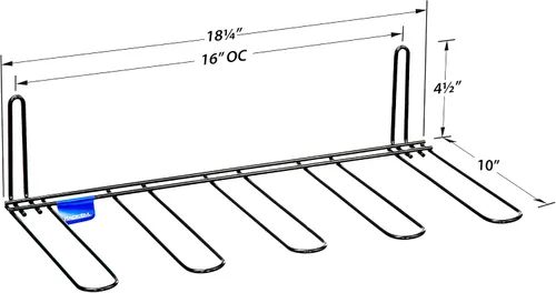 Miniatura 5 de Rack'Em Estante para vadeadores de botas - Almacenamiento para vadeadores - Botas - Secador de zapatos - Organizador de colgadores montado