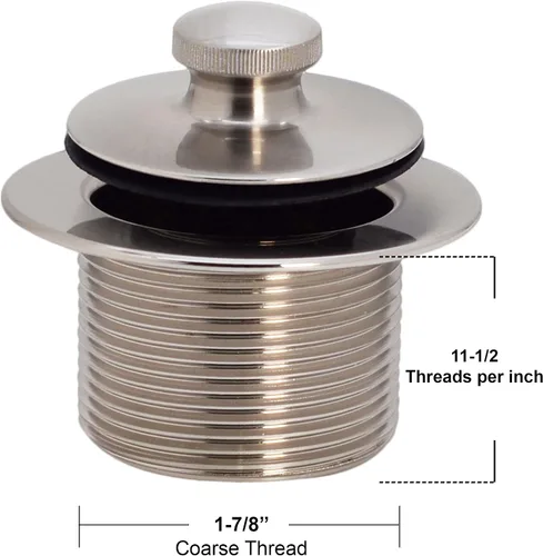 Miniatura 10 de Westbrass Twist & Close - Juego de molduras para bañera con placa frontal de desbordamiento de dos agujeros, negro mate, D94-2-62 Mate negro