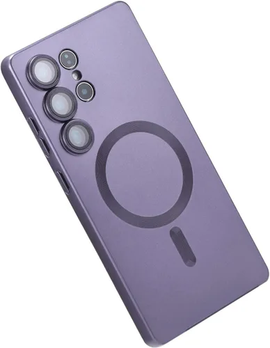 Miniatura 12 de Funda magnética para Samsung Galaxy S22 Ultra, silicona suave, delgada, antiarañazos, con protección de cámara, compatible con MagSafe, color negro