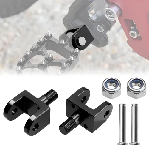 2 piezas de soporte para clavijas de pie para Sur Ron Light Bee X y S Segway X160 X260 Honda CRF150F 03-19 CRF230F 03-19, abrazaderas antióxido