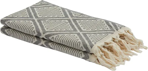 Kikoya Hand Loom - Toalla turca gruesa, de lujo, esponjosa, 100 % algodón, toalla de mano, toalla de cocina, tamaño mediano, 17 x 38 pulgadas (17.7