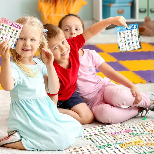 Miniatura 7 de Fancy Land Juego de bingo bíblico para vacaciones, escuela bíblica, juego de tarjetas de bingo religiosas para niños, iglesia dominical cristiana