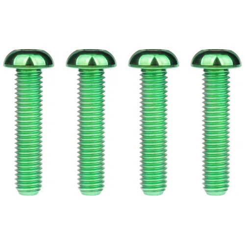 Miniatura 9 de Tornillos de cabeza de botón de titanio M8 15 20 25 30 1.378 in, paquete de 4 (M8x15mm, negro)