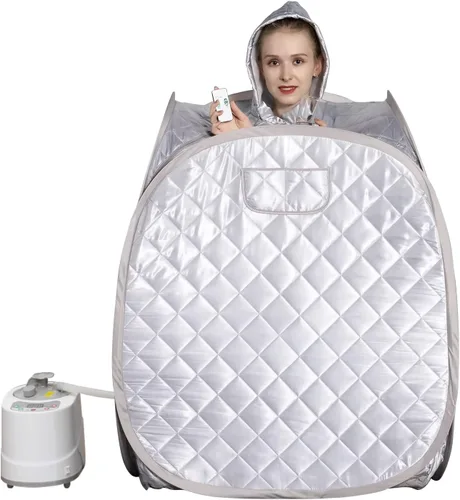 Smartmak - Kit de sauna portátil de cuerpo completo para una persona, para uso casero, tienda de campaña tipo spa, incluye vaporizador de 2 litros