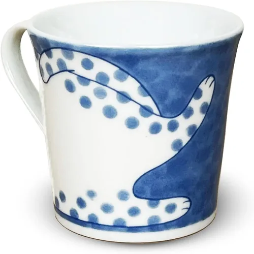 Miniatura 5 de Taza de cerámica japonesa con caja de regalo, serie de tazas de té Nekochigura, 10 onzas líquidas, taza de café japonesa Yunomi Pottery, taza