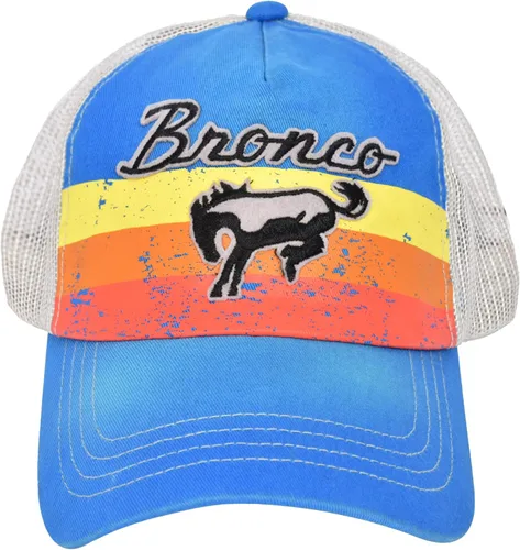 Concept One Ford Bronco - Gorra ajustable para camioneta con borde curvado, color azul real, talla única