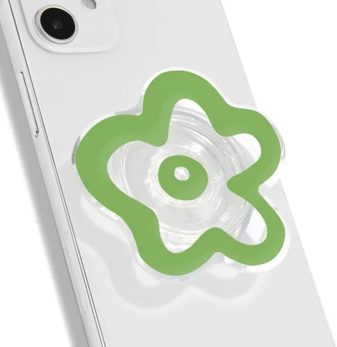 Miniatura 18 de OnTheGrip Lindo Diseño Transparente en Forma de Flor de Margarita Soporte de Teléfono Móvil Plegable Multifuncional para Smartphone, Tablet