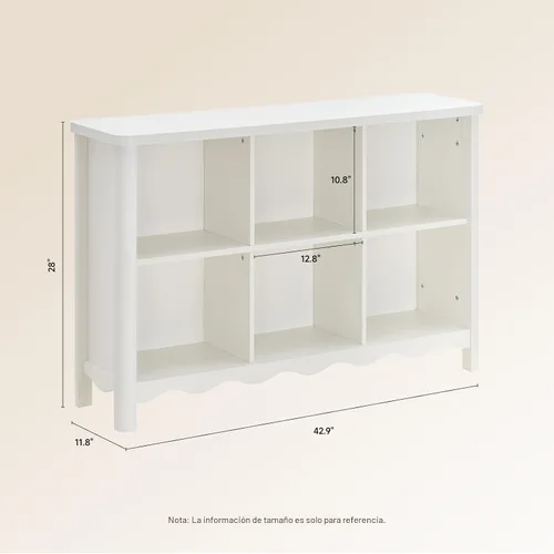 Miniatura 2 de ONBRILL Estante Organizador de Almacenamiento de 6 Cubos, Estantería y Organizador de Almacenamiento de Juguetes para Habitaciones de Niños, Estante