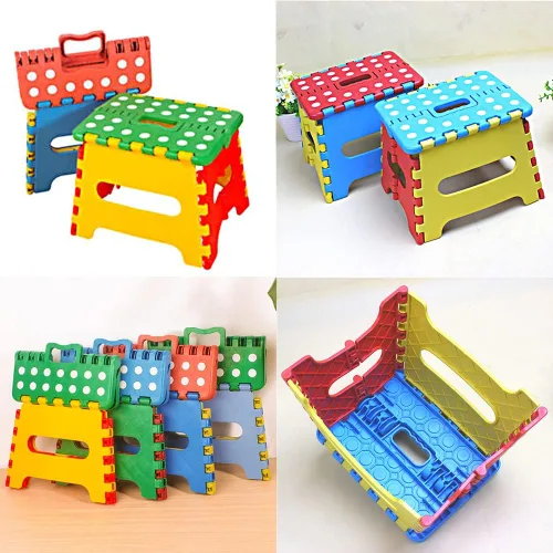Miniatura 2 de Magik Paquete de 2-4 taburetes plegables plegables antideslizantes y ligeros para pie de cocina de 7 pulgadas (color al azar, paquete de 2)