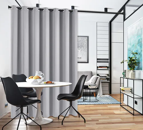 Miniatura 17 de PI Cortinas opacas para dormitorio, tratamiento de ventana con aislamiento térmico de anillo superior, cortinas oscurecedoras de habitación