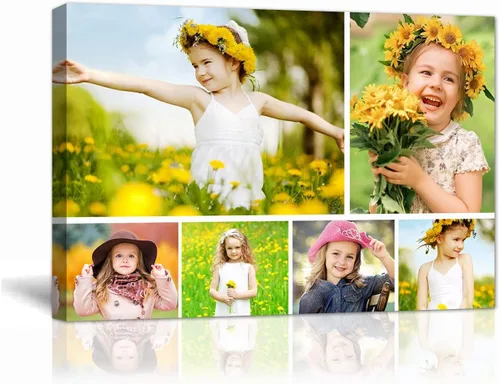 Miniatura 15 de LZIMU Personaliza tus fotos en lienzo, impresiones artísticas personalizadas para pared, fotos familiares, bodas, bebés, mascotas, collage