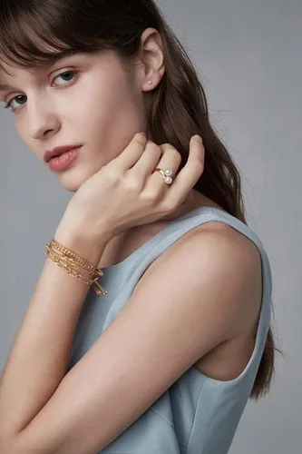 Miniatura 4 de Pulseras de oro de 14 quilates para mujer, pulsera deslizante ajustable para mujer, pulsera de cadena de oro