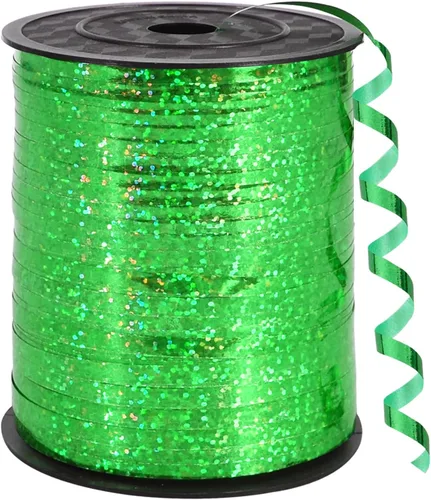 Miniatura 39 de BEISHIDA Cinta Plateada Rizada Ondulada de 500 Yardas, Cuerda para Globos, Rollo Metálico Brillante para Cinta de Envolver Regalos para Fiestas