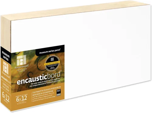 Miniatura 31 de Ampersand Art Supply Panel de pintura de madera: Serie Museo Encausticbord, 7/8 pulgadas de profundidad, 8 "x 10" Profundidad de 7/8 pulgadas