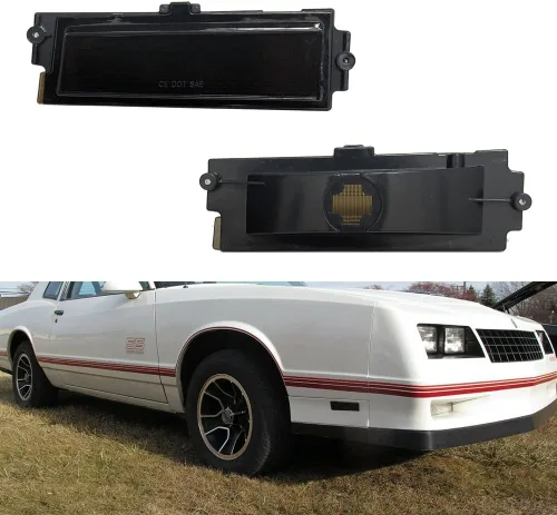Miniatura 13 de Compatible con 1981 1982 1983 1984 1985 1986 1987 1988 Chevy Monte Carlo SS luces de señal de marcador de parachoques lateral ámbar Led lente Lente
