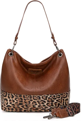 Miniatura 8 de Wrangler Hobo - Bolsas para mujer de cuero vegano con asa superior, bolsos de hombro y bolsos