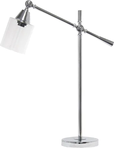 Miniatura 10 de Elegant Designs LD1030-CHR - Lámpara de mesa moderna con brazo inclinable industrial de 28 pulgadas, cromada