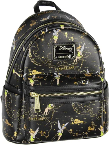 Miniatura 6 de Loungefly Disney Tinkerbell Neverland Treasure Map - Mini mochila con estampado Little Little Of Pixie Dust Negro