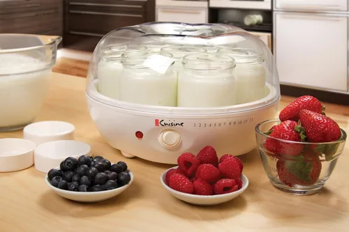 Miniatura 4 de Euro Cuisine YM80 Máquina eléctrica para hacer yogurt - Promueve la salud intestinal con yogur casero rico en probióticos - Incubadora de yogur