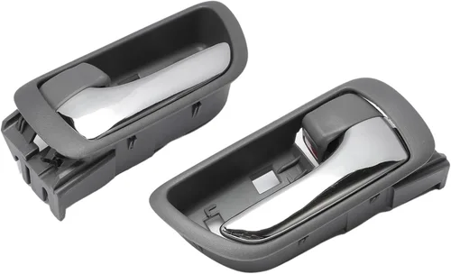 Miniatura 7 de 2 piezas de manijas interiores de puerta cromadas para Camry 2002-2006 lado izquierdo y derecho, manija de puerta gris interior delantera trasera