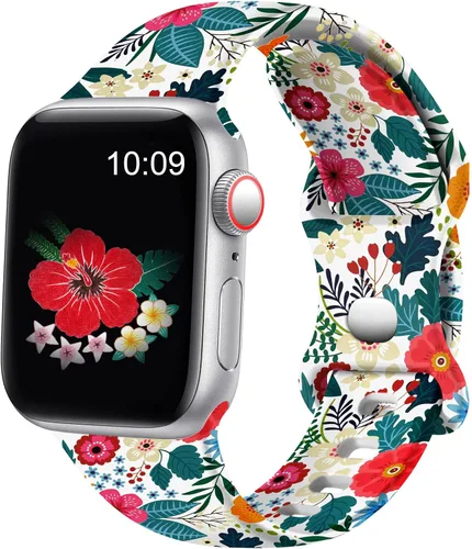 Miniatura 13 de Easuny - Compatible con correa de reloj de 38 mm, 40 mm, 41 mm, 42 mm, 44 mm, 45 mm y 49 mm para mujeres, correa deportiva de silicona suave