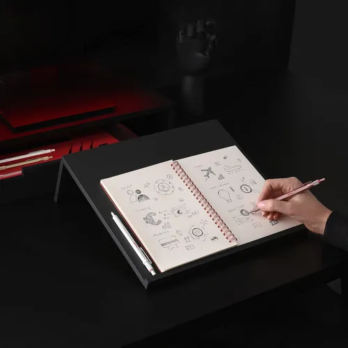 Miniatura 7 de Rotring Bolígrafo metálico 600, punta media, tinta negra, barril dorado, recargable, 1 unidad (paquete de 2)