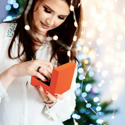 Miniatura 19 de Caja de regalo, caja de regalo, caja de regalo, 12 cajas de regalo cuadradas de cartón para joyas, caja de regalo de papel de cartón relleno
