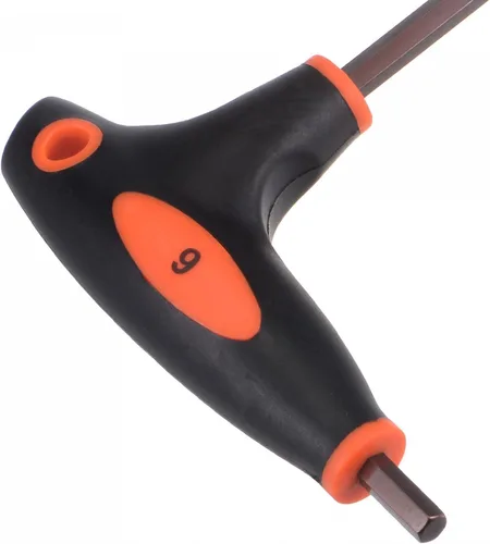 Miniatura 5 de uxcell Llave hexagonal de extremo de bola de 0.236 in, llave inglesa con mango en T, acero métrico S2 4 piezas