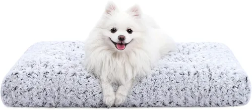 Miniatura 13 de KSIIA Cama Lavable para Perros Cama de Felpa de Lujo para Jaula de Perros Almohadilla Cómoda para Perrera Alfombrilla Antideslizante para Dormir